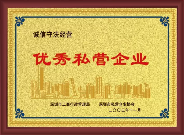 优秀私营企业